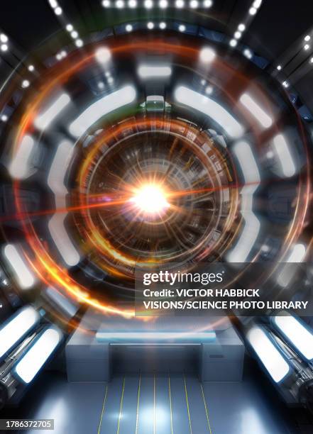 Particle Accelerator Conceptual Illustration High-Res Vector Graphic ...