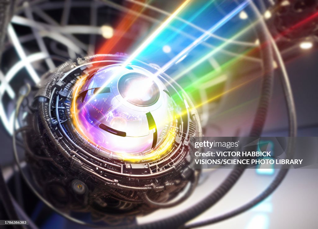 Quantum Computing Conceptual Illustration High-Res Vector Graphic ...