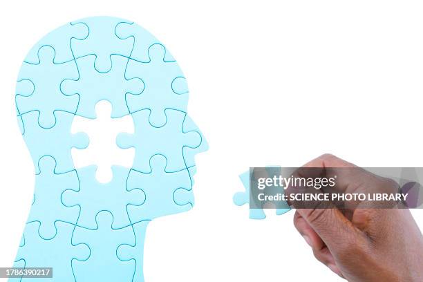 dementia, conceptual image - maladie neurodégénérative photos et images de collection