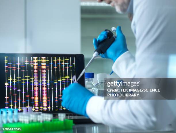 genetic research, conceptual image - genomics stock pictures, royalty-free photos & images