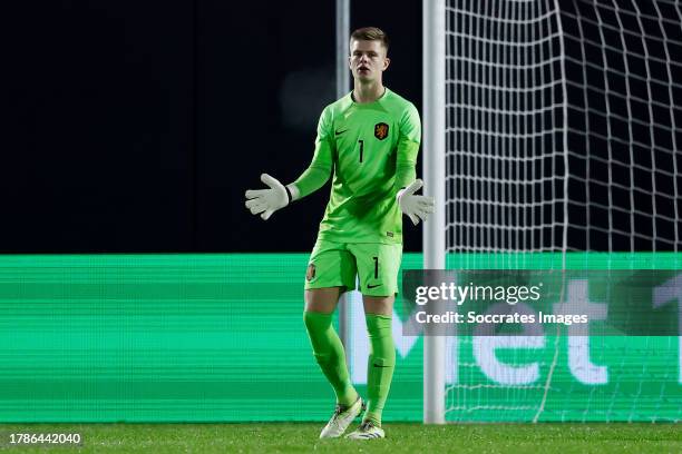 Calvin Raatsie of Holland U21 during the U21 Men match between Holland U21 v Gibraltar U21 at the Yanmar Stadium on November 16, 2023 in Almere...