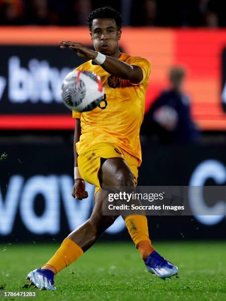 Ryan Flamingo of Holland U21 during the U21 Men match between Holland U21 v Gibraltar U21 at the Yanmar Stadium on November 16, 2023 in Almere...