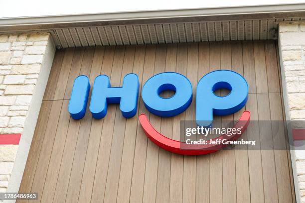 Fleming Island, Jacksonville, Florida, IHOP, pancakes restaurant sign and logo.