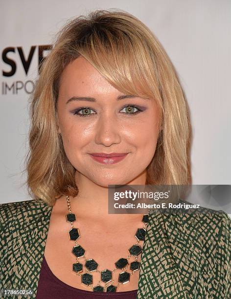 Actress Brooke Coleman arrives to Genlux Magazine's Issue Release party featuring Erika Christensen at The Sofitel Hotel on August 29, 2013 in Los...