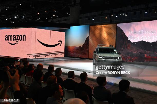 The 2024 Hyundai Santa Fe is unveiled at the Hyundai press conference at Automobility LA, the media preview day for the LA Auto Show, on November 16,...