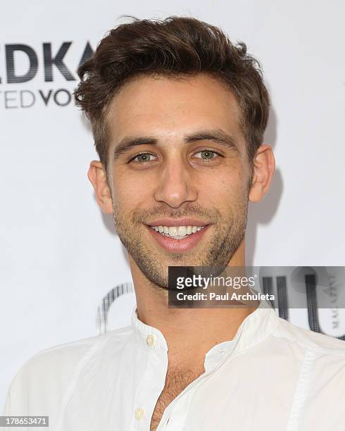 Actor Blake Berris attends the Genlux Magazine release party at Sofitel Hotel on August 29, 2013 in Los Angeles, California.