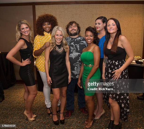 Actor Jack Black and other cast members attend the School Of Rock 10-Year cast reception at Omni Downtown on August 29, 2013 in Austin, Texas.