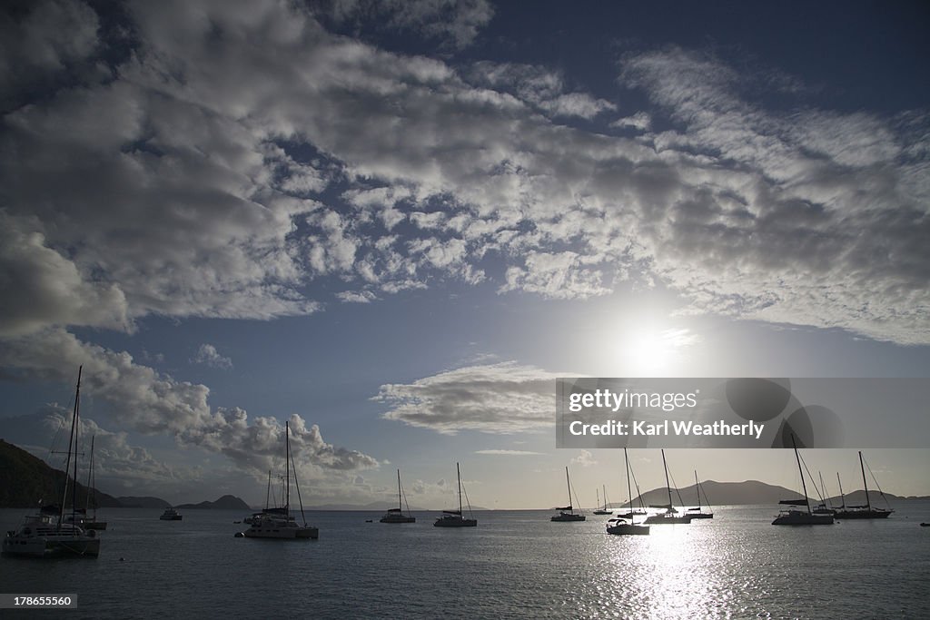 Sailboats in water