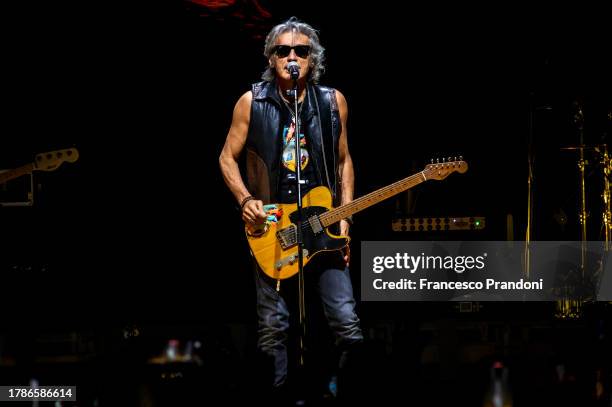 Luciano Ligabue performs at Mediolanum Forum of Assago on November 10, 2023 in Milan, Italy.