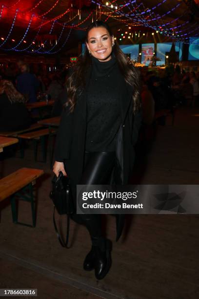 Jessica Wright attends the opening night of Winter Wonderland at Hyde Park on November 16, 2023 in London, England.