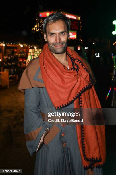 Jeetendr Sehdev attends the opening night of Winter Wonderland at Hyde Park on November 16, 2023 in London, England.