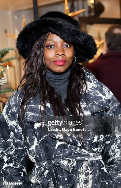 Nia DaCosta attends the unveiling of Burlington Arcade's 2023 Christmas with Andrew Lloyd Webber on November 16, 2023 in London, England.