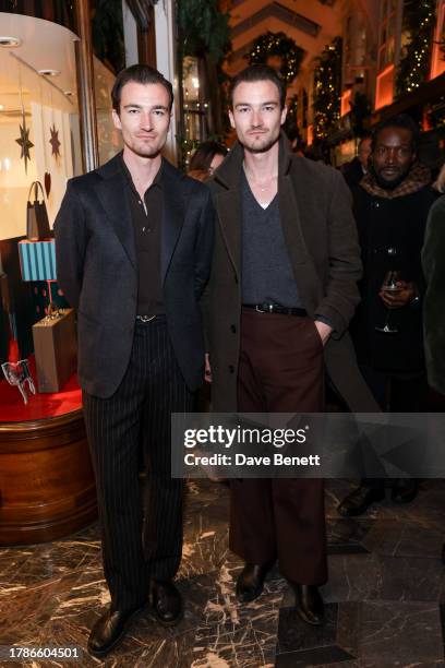 Brett Staniland and Scott Staniland attend the unveiling of Burlington Arcade's 2023 Christmas with Andrew Lloyd Webber on November 16, 2023 in...