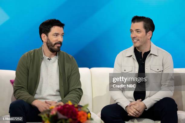 Drew and Jonathan Scott on Thursday, November 16, 2023 --