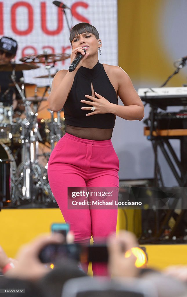 Alicia Keys Performs On ABC's "Good Morning America"