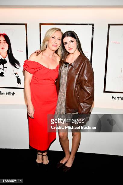 Michelle Sobrino-Stearns and Ava Stearns at the Variety Power of Women event at The Getty Villa on November 16, 2023 in Los Angeles, California.