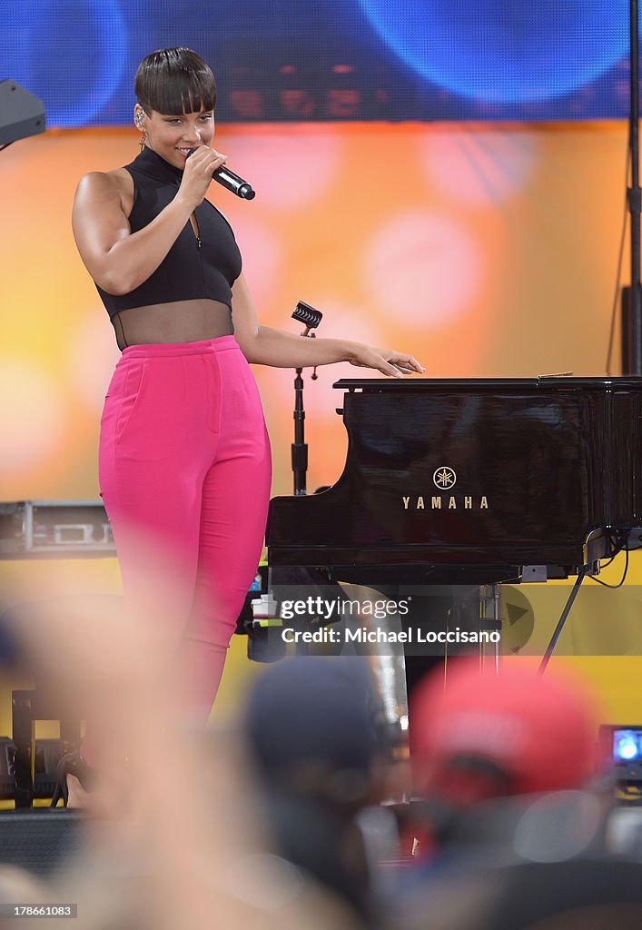 Alicia Keys Performs On ABC's "Good Morning America"