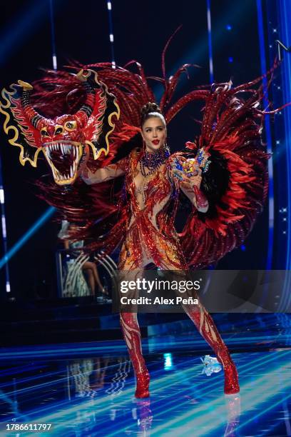 Miss Venezuela Diana Silva during the 72nd Miss Universe Competition National Costume Show on November 16, 2023 in San Salvador, El Salvador.