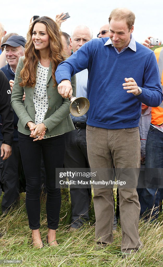 The Duke And Duchess Of Cambridge Start The Ring O'Fire Anglesey Coastal Ultra Marathon