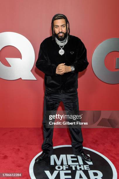 French Montana at the GQ Men of the Year Party 2023 at Bar Marmont on November 16, 2023 in Los Angeles, California