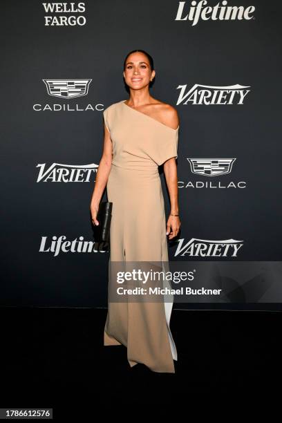 Meghan, Duchess of Sussex at the Variety Power of Women Los Angeles presented by Lifetime at Mother Wolf on November 16, 2023 in Los Angeles,...