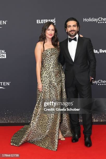 Jessica M'Barek, Elyas M'Barek during the 75th Bambi Awards at Bavaria Filmstadt on November 16, 2023 in Munich, Germany.