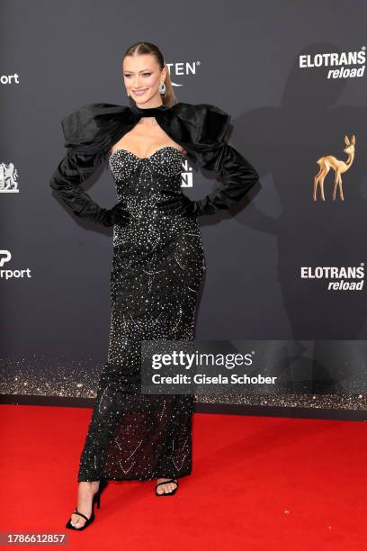 Leony during the 75th Bambi Awards at Bavaria Filmstadt on November 16, 2023 in Munich, Germany.
