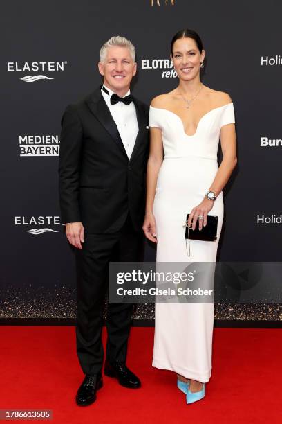 Sebastian "Basti" Schweinsteiger, Ana Schweinsteiger during the 75th Bambi Awards at Bavaria Filmstadt on November 16, 2023 in Munich, Germany.