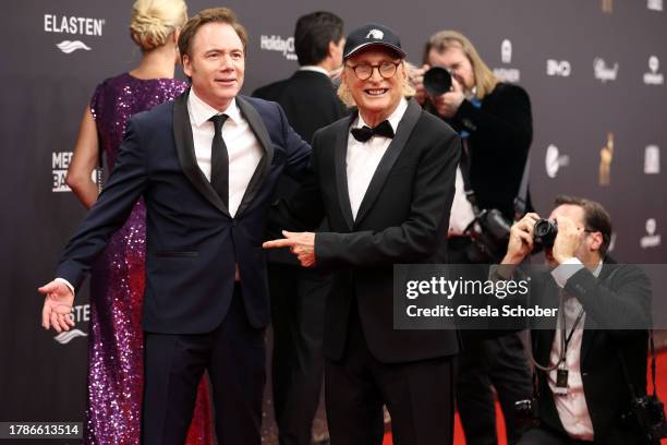 Michael "Bully" Herbig, Otto Waalkes during the 75th Bambi Awards at Bavaria Filmstadt on November 16, 2023 in Munich, Germany.