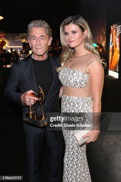 Peter Maffay, Hendrikje Balsmeyer during the 75th Bambi Awards at Bavaria Filmstadt on November 16, 2023 in Munich, Germany.