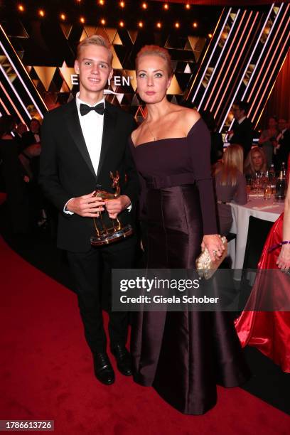 Zakhar Nawalny, Julija Nawalnaja during the 75th Bambi Awards at Bavaria Filmstadt on November 16, 2023 in Munich, Germany.