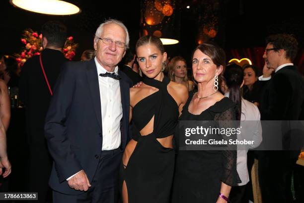 Harald Daur, Caro Daur, Monika Daur during the 75th Bambi Awards at Bavaria Filmstadt on November 16, 2023 in Munich, Germany.