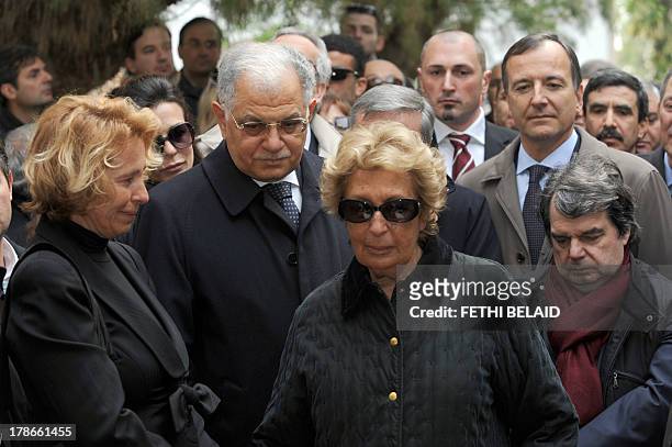 Italian Secretary of State Stefania Gabriella Anastasia Craxi , Tunisian Foreign Minister Kamel Morjane and his Italian counterpart Franco Frattini...