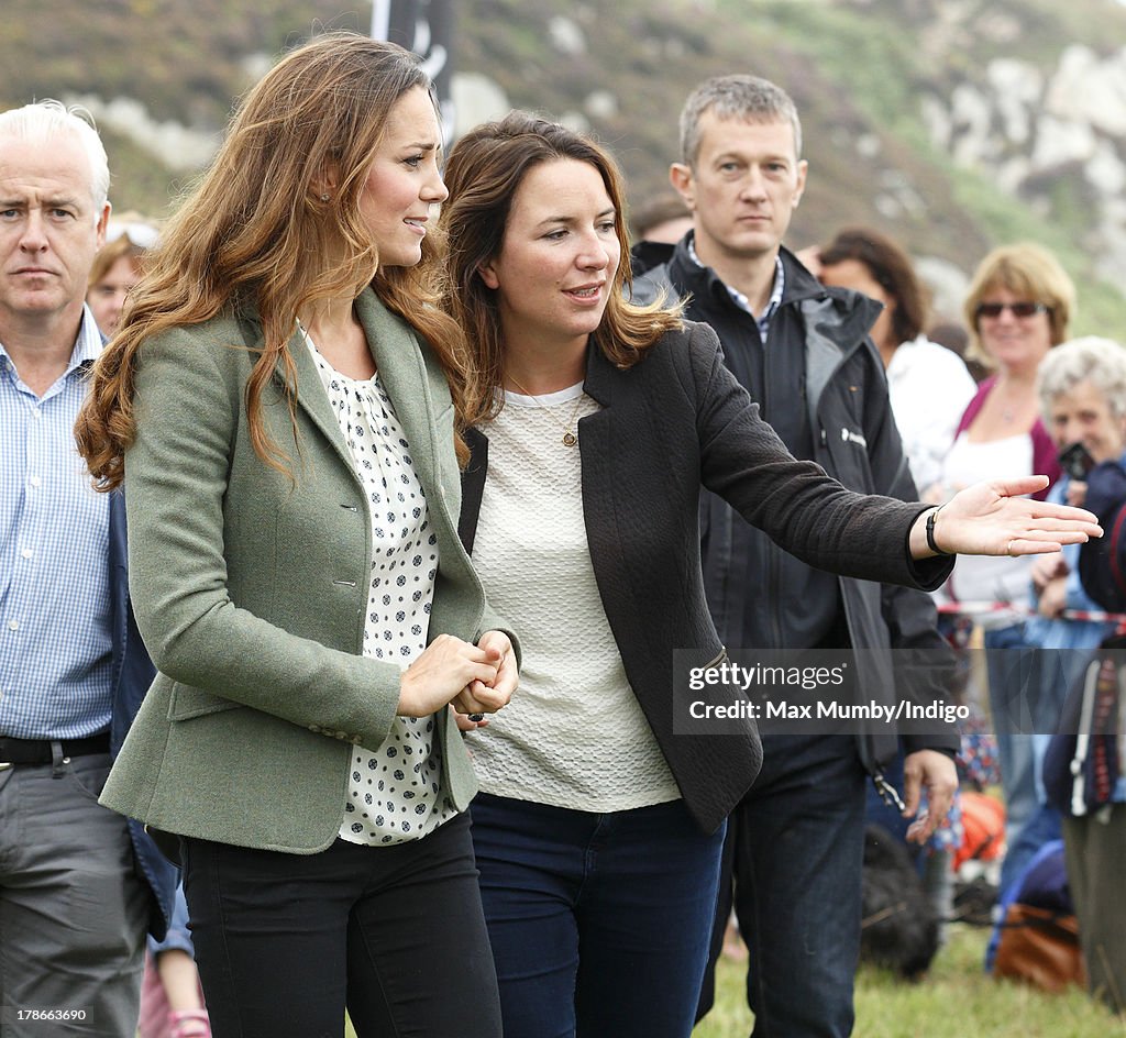 The Duke And Duchess Of Cambridge Start The Ring O'Fire Anglesey Coastal Ultra Marathon