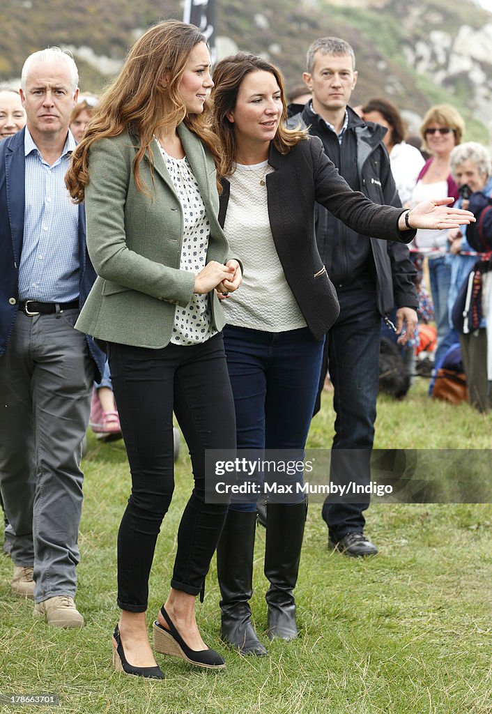 The Duke And Duchess Of Cambridge Start The Ring O'Fire Anglesey Coastal Ultra Marathon