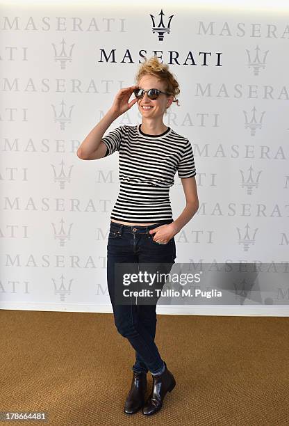 Actress Alba Rohrwacher attends the 70th Venice International Film Festival at Terrazza Maserati on August 30, 2013 in Venice, Italy.