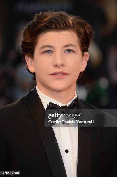 Actor Tye Sheridan attends "Joe" Premiere during The 70th Venice International Film Festival at Sala Grande on August 30, 2013 in Venice, Italy.