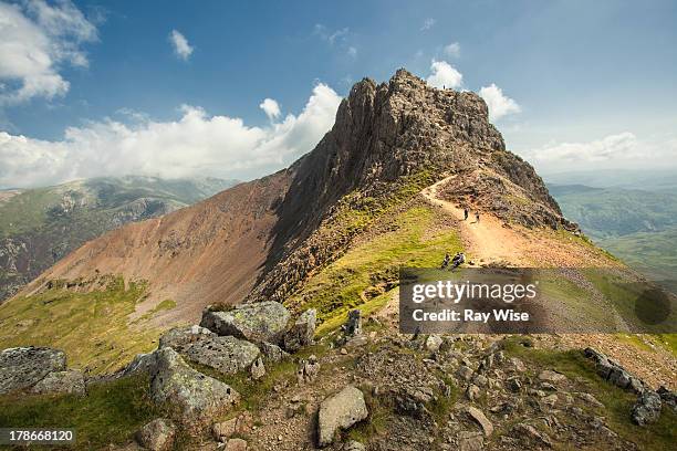 crib goch - wales - snowdonia fotografías e imágenes de stock