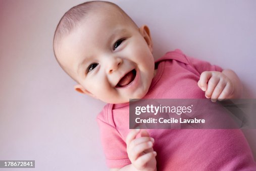 Baby girl laughing Baby girl laughing