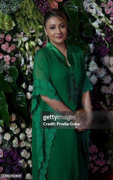 Urvashi Dholakia attends the Ekta Kapoor Dewali Bash on November 10, 2023 in Mumbai, India