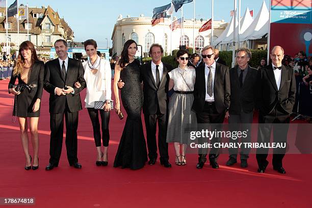 Members of the jury, actress Lou Doillon, film director Xavier Giannoli, actress and film director Helene Fillieres, actress and film director Famke...