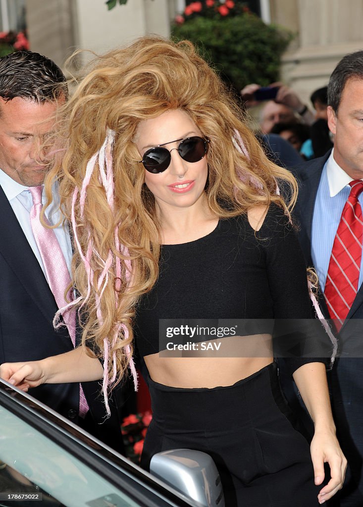 Lady Gaga Sightings In London - August 30, 2013
