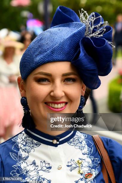 Racegoers arrive during Stakes Day at Flemington Racecourse on November 11, 2023 in Melbourne, Australia.