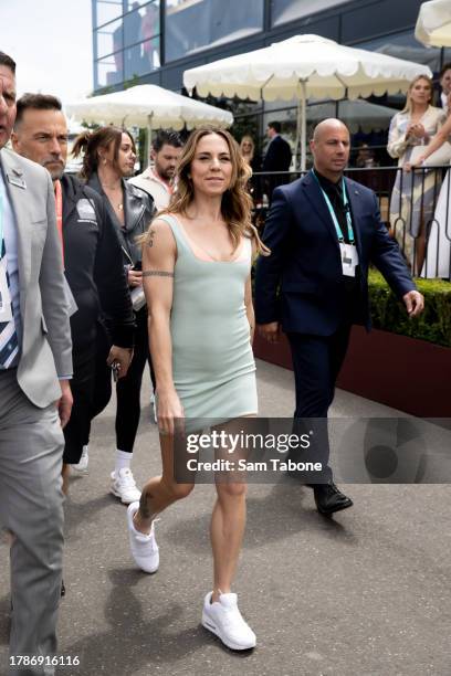 Mel C attends 2023 Stakes Day at Flemington Racecourse on November 11, 2023 in Melbourne, Australia.