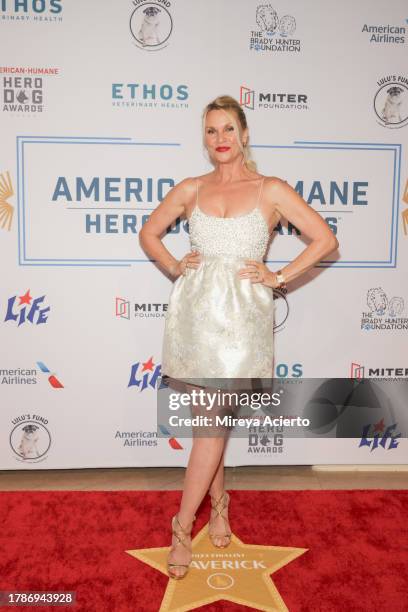 Nicollette Sheridan attends the American Humane Hero Dog Awards at The Breakers on November 10, 2023 in Palm Beach, Florida.