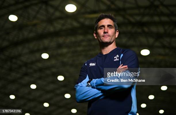 Dublin , Ireland - 17 November 2023; Women's head coach Allan Temple-Jones stands for a portrait during the Ireland media day ahead of the HSBC SVNS...