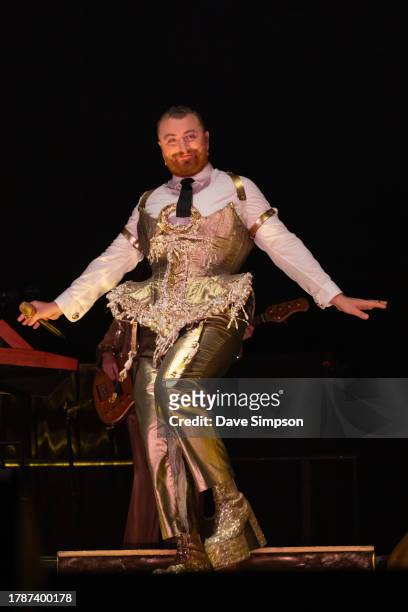 Sam Smith performs at Spark Arena on November 11, 2023 in Auckland, New Zealand. Auckland is the 69th and final date on Sam Smith's 'GLORIA the tour'...
