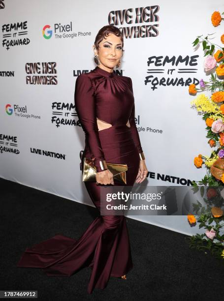 Michelle Le Fleur attends Femme It Forward Give Her FlowHERS Awards Gala 2023 at The Beverly Hilton on November 10, 2023 in Beverly Hills, California.