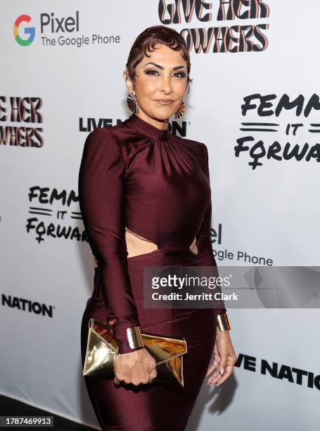 Michelle Le Fleur attends Femme It Forward Give Her FlowHERS Awards Gala 2023 at The Beverly Hilton on November 10, 2023 in Beverly Hills, California.