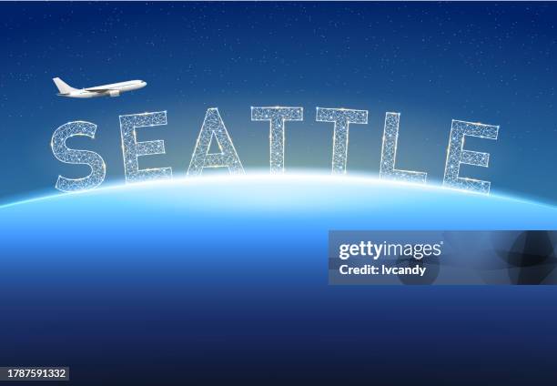 travel to seattle - seattle stock illustrations